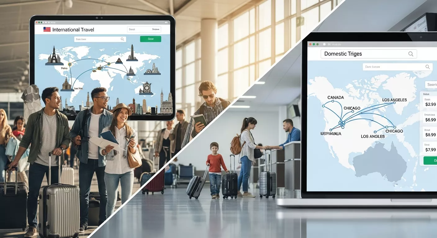 Flight Booking Online for International Travel vs Domestic Flights