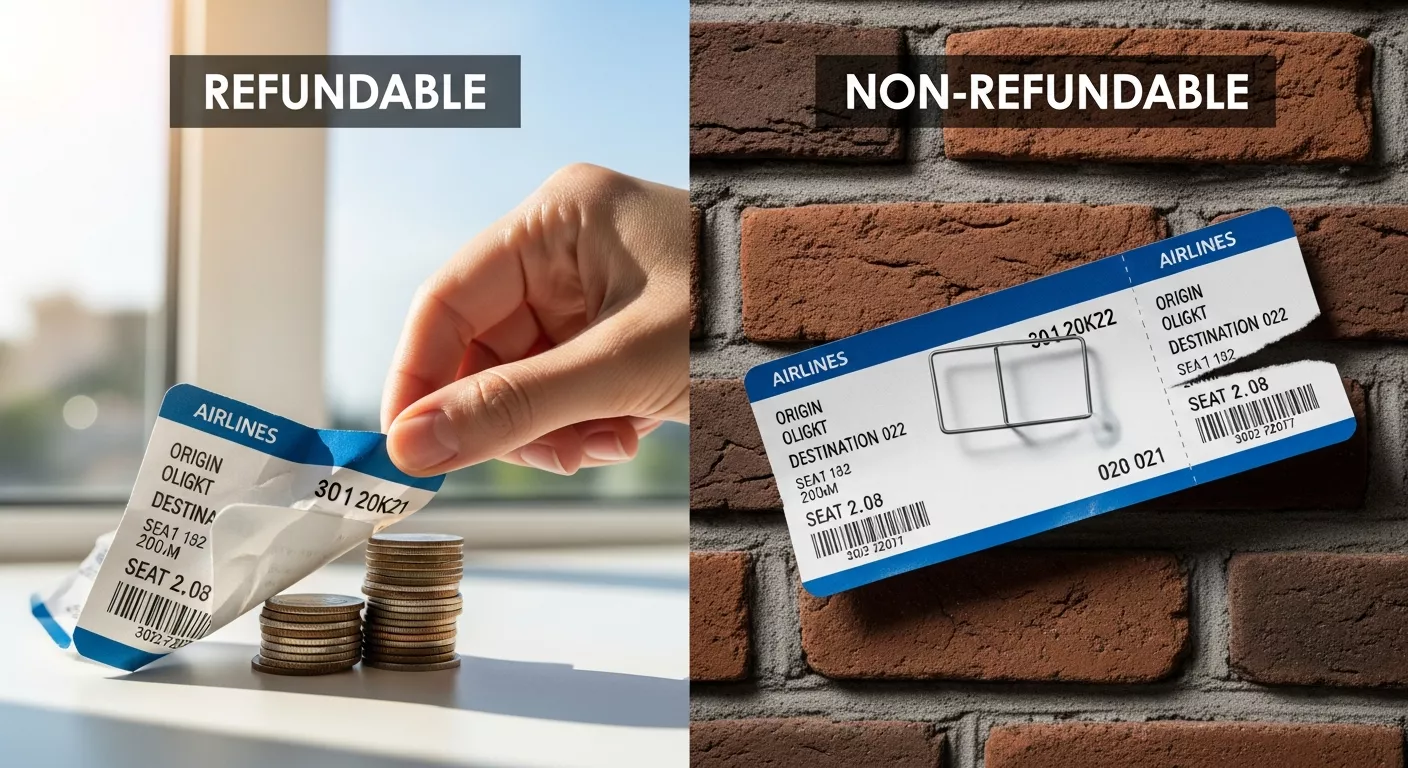 Refundable vs Non-Refundable Tickets