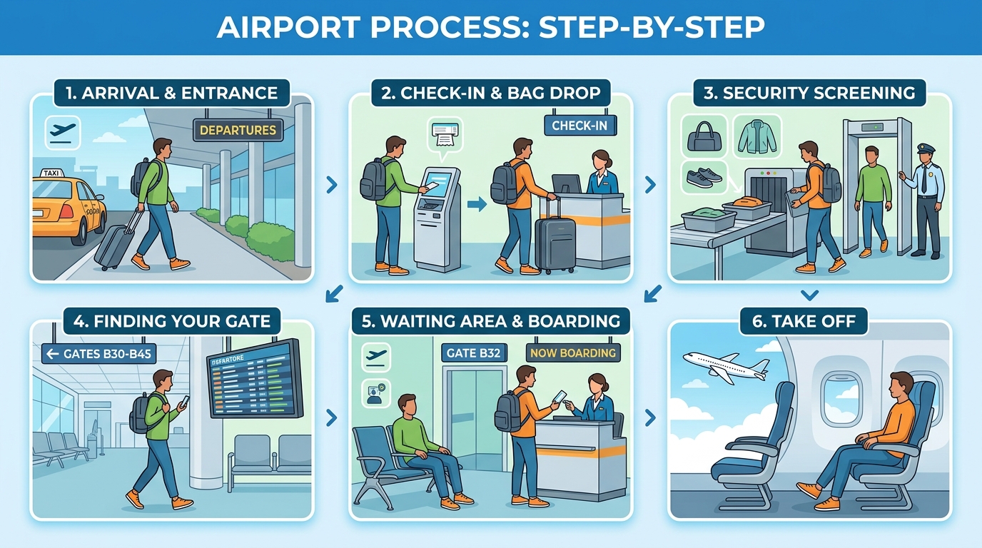 Airport Process Step by Step